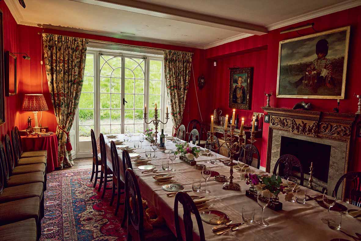 The dining room awaits a throng of hungry guests