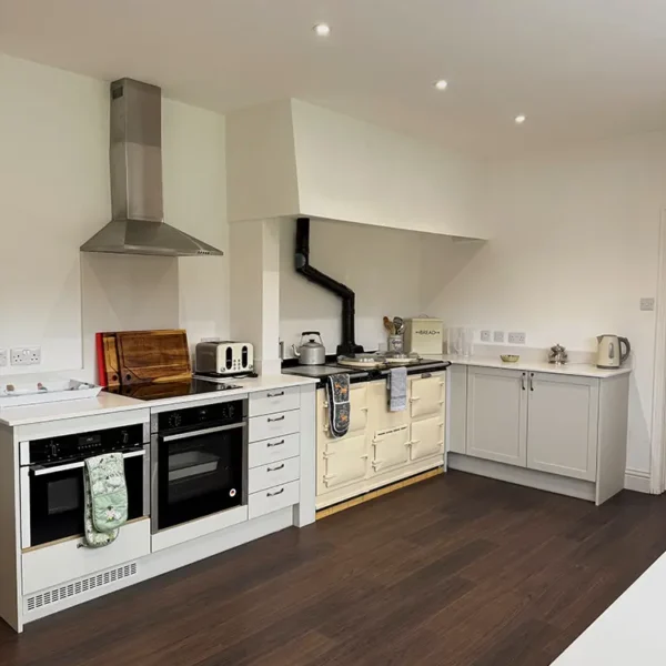photo of the refurbished lodge kitchen